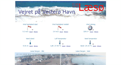 Desktop Screenshot of laesoe-vejr.dk